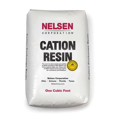 Cation Resin, 8%, Gold, 1 Cu Ft Bag