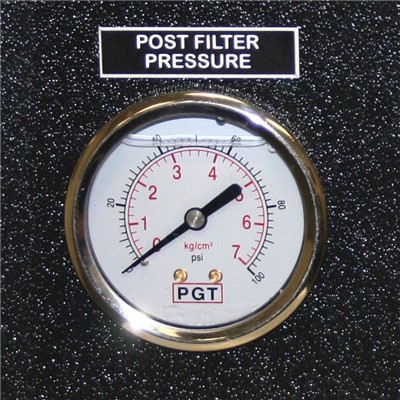 =Post-Filter 100 psi Panel Gauge